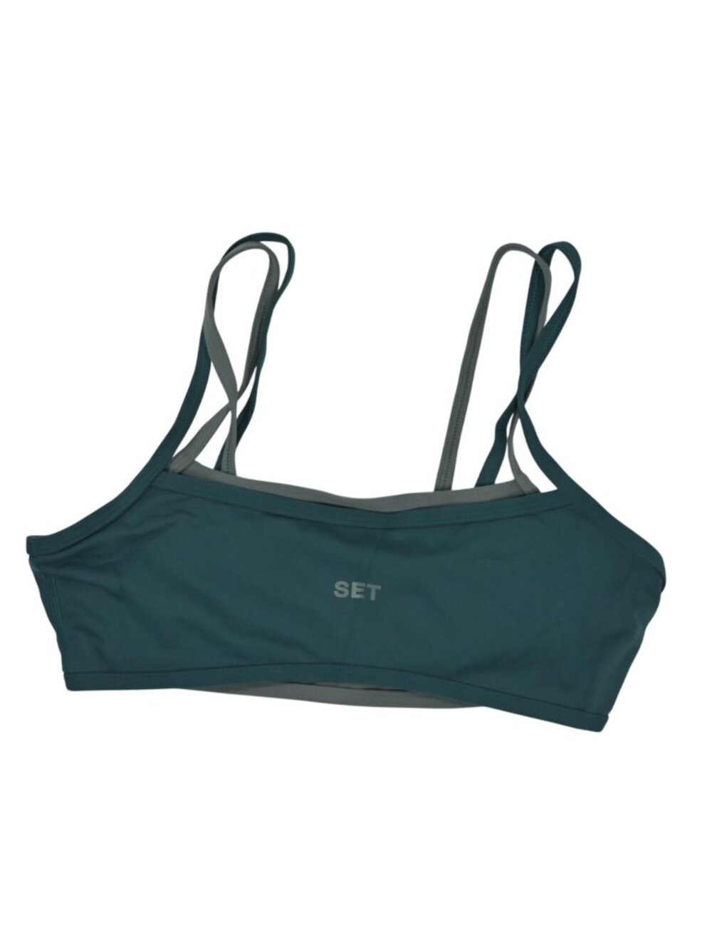 SET Active SportBody Sporty Strap Bra in Green